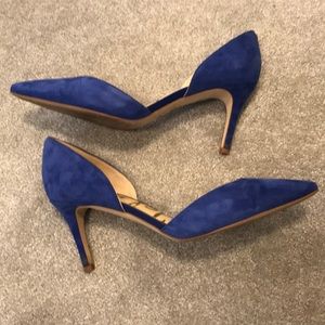 Sam Edelman royal blue suede heels. Size 8.5.
